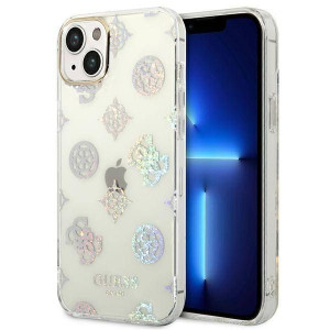 Oryginalne Etui IPHONE 14 PLUS Guess Hard Case Peony Glitter (GUHCP14MHTPPT
