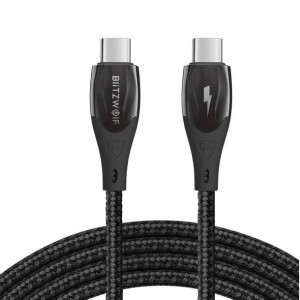 Kabel USB-C do USB-C BlitzWolf BW-FC1, 96W, 5A, 1m (czarny)
