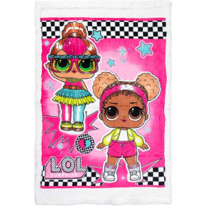 LOL Surprise Pluszowy kocyk coral 90x140cm