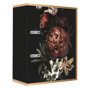 Segregator A4/75 dźwignia Satin Gold Blossom Interdruk