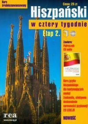 W 4  tygodnie ETAP 2 hiszpański (CD Gratis) REA Małgorzata Bryl