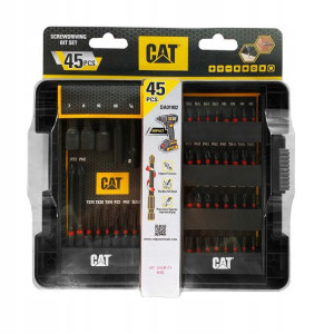 Zestaw bitów i wierteł CAT DA01902 45 szt. Set
