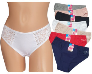 Majtki Bawełniane koronka M L XL ZESTAW 8 sztuk L