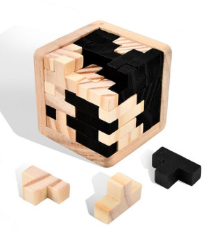 Drewniana Inteligentna Kostka 3D - Tetris