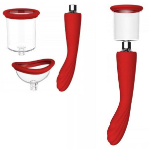 2w1 Wibrator i Przyssawka Pompka Stymulator Pań