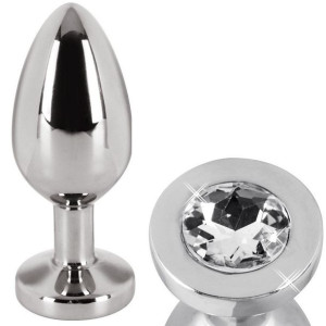 METALOWAY Korek Analny z szkiełkiem Dildo 6cm
