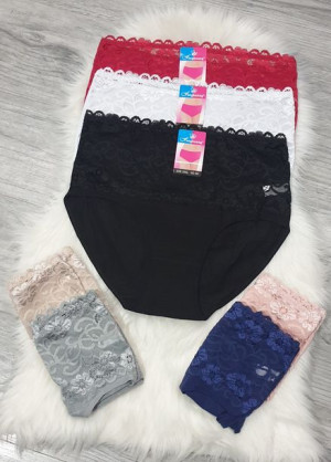 Majtki Bawełniane Figi wysoki stan 3xl 4xl 5xl JASNY RÓŻ 3XL