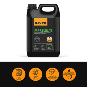 RAYER - Impregnat palisander do drewna konstrukcyjnego koncentrat 1:9 ,5 kg