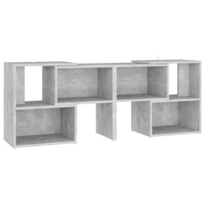 Szafka pod TV, szarość betonu, 104x30x52 cm, płyta wiórowa