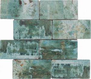 Libertas 30x30 mozaika ceramiczna butelkowa zieleń