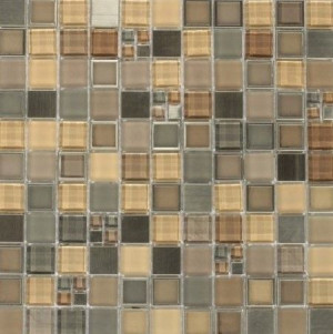 Mozaika szkło bez szare Dell Arte Frames Silver 29,5x29,5