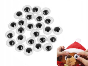 Oczy Ruchome Samoprzylepne Ozdobne Oko 15mm 24szt