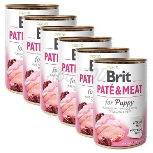 BRIT PATE MEAT PUPPY 12x800g/SZCZENIAKI-karma mokra dla psa