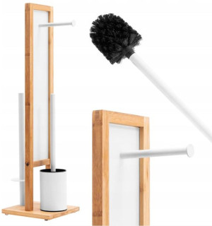 Stojak Na Papier Toaletowy Wc 3w1 White BIały Rea