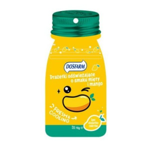 Drażetki Odświeżające Bez Cukru Dosfarm Mięta Mango