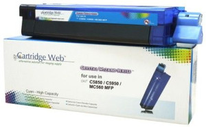 Toner Cartridge Web Cyan Oki C5850 Zamiennik 43865723