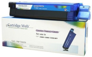 Toner Cartridge Web Cyan Oki C5800 Zamiennik 43324423