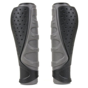 Chwyty Kierownicy Comfort czarno-szare antypoślizgowe 130mm