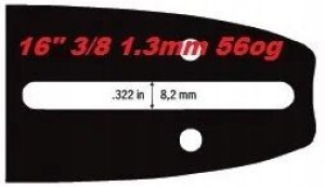 PROWADNICA 16" 3/8LP 1,3mm 56ogniw