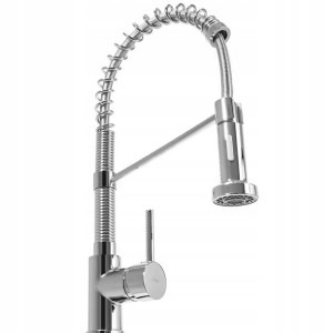 Wysoka Bateria Kuchenna Rea Spring Chrome Srebrna