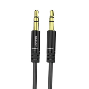 Kabel audio sprężynowy Dudao AUX mini jack 3.5mm ~150cm czarny (L12)