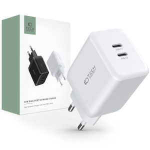 Ładowarka sieciowa Tech-Protect C35W 2-port Network Charger PD 35W White