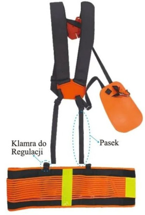 Szelki BIZON do kos spalinowych z pasem