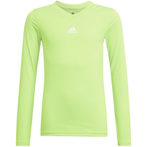 Koszulka dla dzieci adidas team base tee limonkowa gn7513