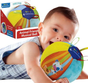 CLEMENTONI baby piłka muzyczna zwierzątka