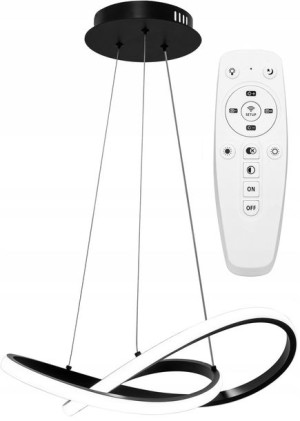 Lampa Sufitowa Wisząca Ring Nowoczesna Led + Pilot