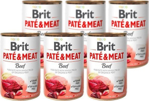BRIT PATE MEAT BEEF 6x800g/wołowina