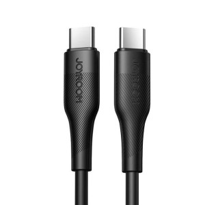 Joyroom wytrzymały kabel USB Typ C - USB Typ C PD 60W 1,8m czarny (S-1830M3