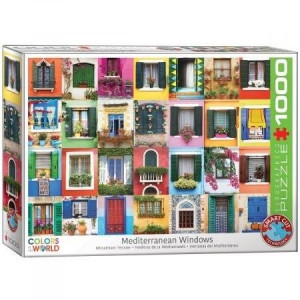 Puzzle 1000 Kolory Świata Śródziemnomorskie okna