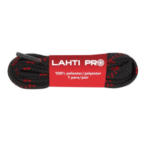 Sznurówki płaskie czarno-czerwone 110 cm Lahti Pro