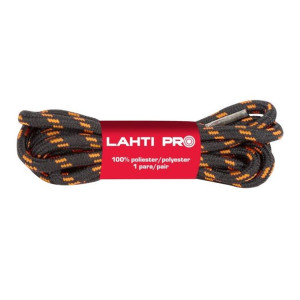 Sznurówki okrągłe czarno-pomarańcz 150cm Lahti Pro