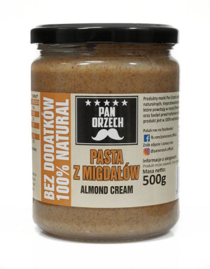  Pasta - krem - z migdałów 500g Pan Orzech