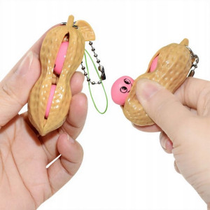 Fistaszek Antystresowe Squishy Push Bubble Brelok