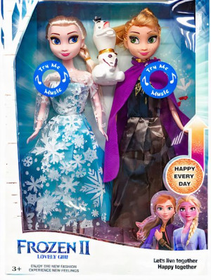 Elsa I Anna Śpiewające Frozen Lalki 30 Cm 2 Szt