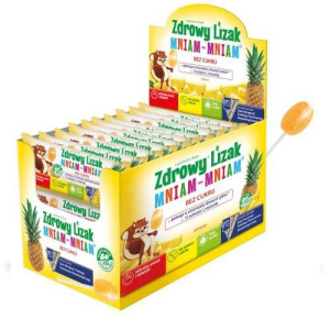 STARPHARMA Zdrowy lizak Mniam-mniam ANANAS display 40szt.