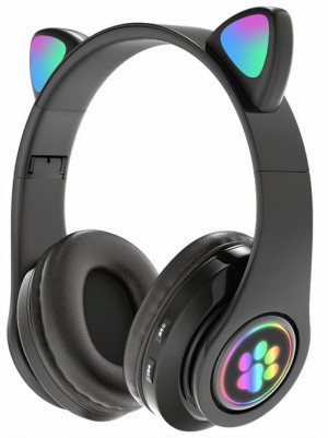 Słuchawki Dla Dzieci Bluetooth Led Rgb Kocie Uszy