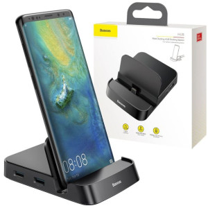 Stacja dokująca, HUB USB-C Baseus Mate Docking do smartfonów Huawei i Samsu