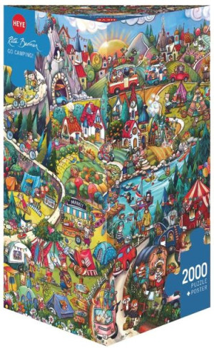 Puzzle 2000 Aktywny weekend (Puzzle+plakat)
