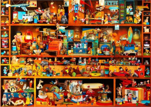 Puzzle 4000 Półki pełne zabawek