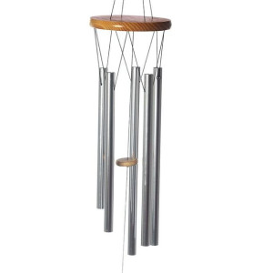 Dzwonki wietrzne drewniane z metalowymi rurkami 88cm
