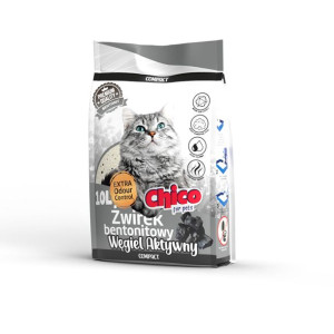 CHICO Żwirek Bentonitowy Comapct Activated Carbon 10L