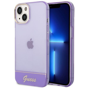 Oryginalne Etui Guess Translucent Guhcp14shgcou Do Iphone 14 Fioletowy