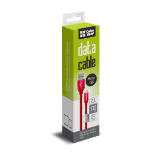 Colorway Usb Charging Cable Red, 1 M