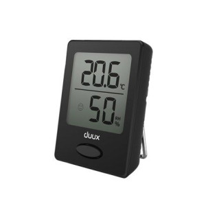 Duux Sense Hygrometer + Thermometer, Black, Lcd Display