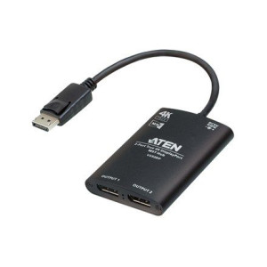 Aten Displayport To 2 Displayport Vs92dp-at Black