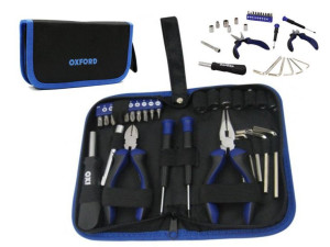 Zestaw podstawowych narzędzi OXFORD Biker Tool Kit - 28 elementów